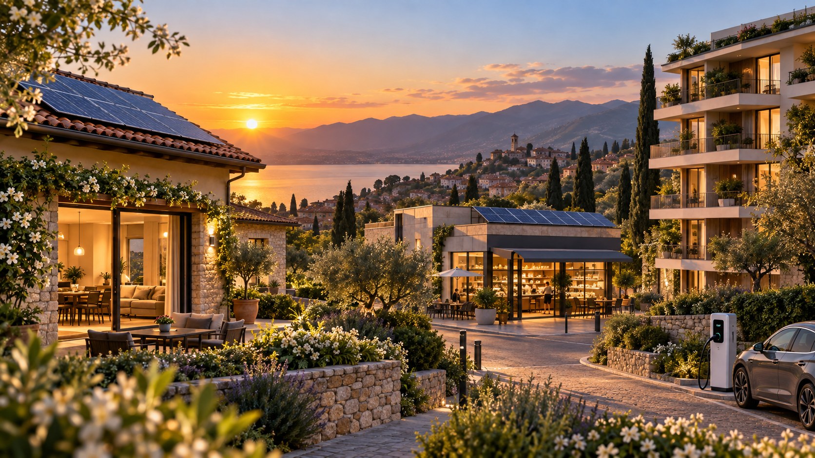 Casa, attività e condominio serviti da energia e fotovoltaico Spring Energy
